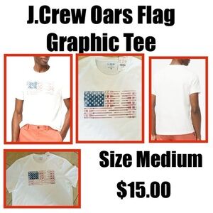 J.Crew Oars flag graphic tee